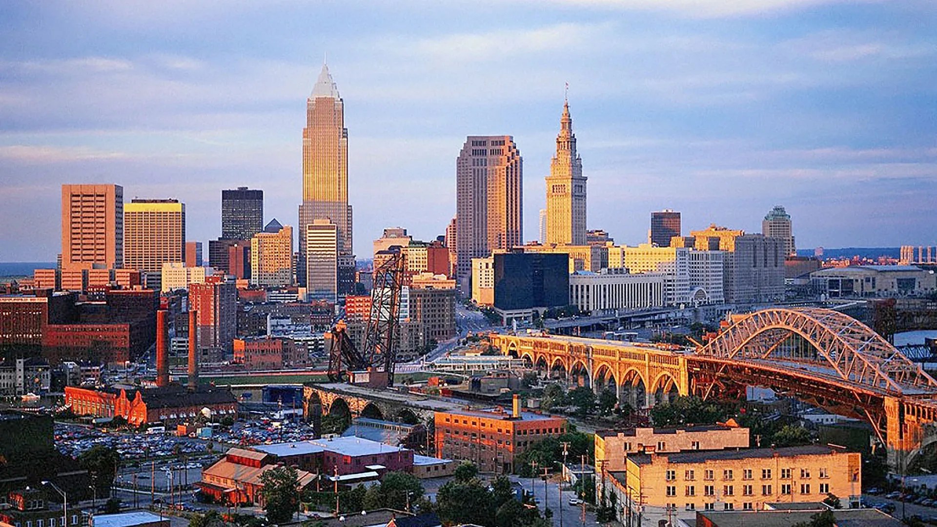 Real photo: the Cleveland skyline