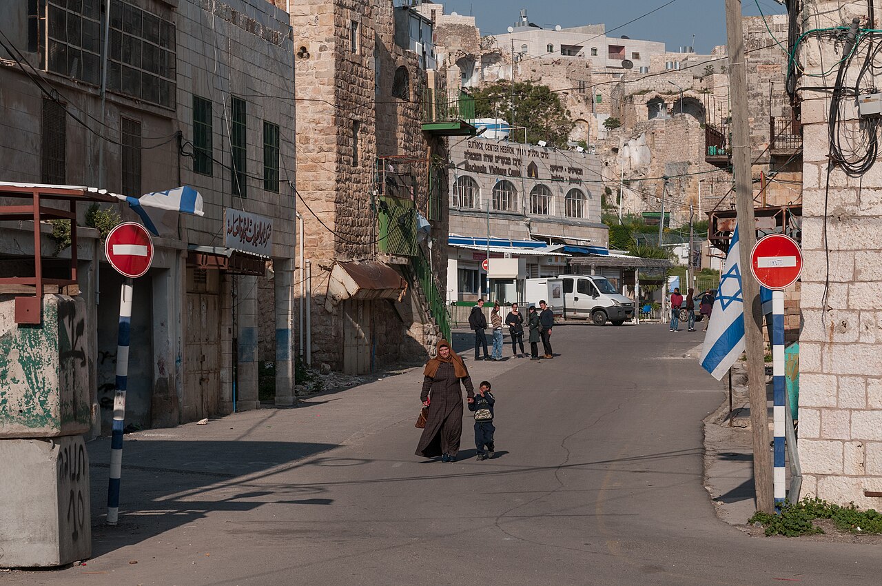 The old city of Hebron in the West Bank